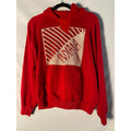 Vintage 80s IU Indiana Mended Red Hoodie w/o Drawstring