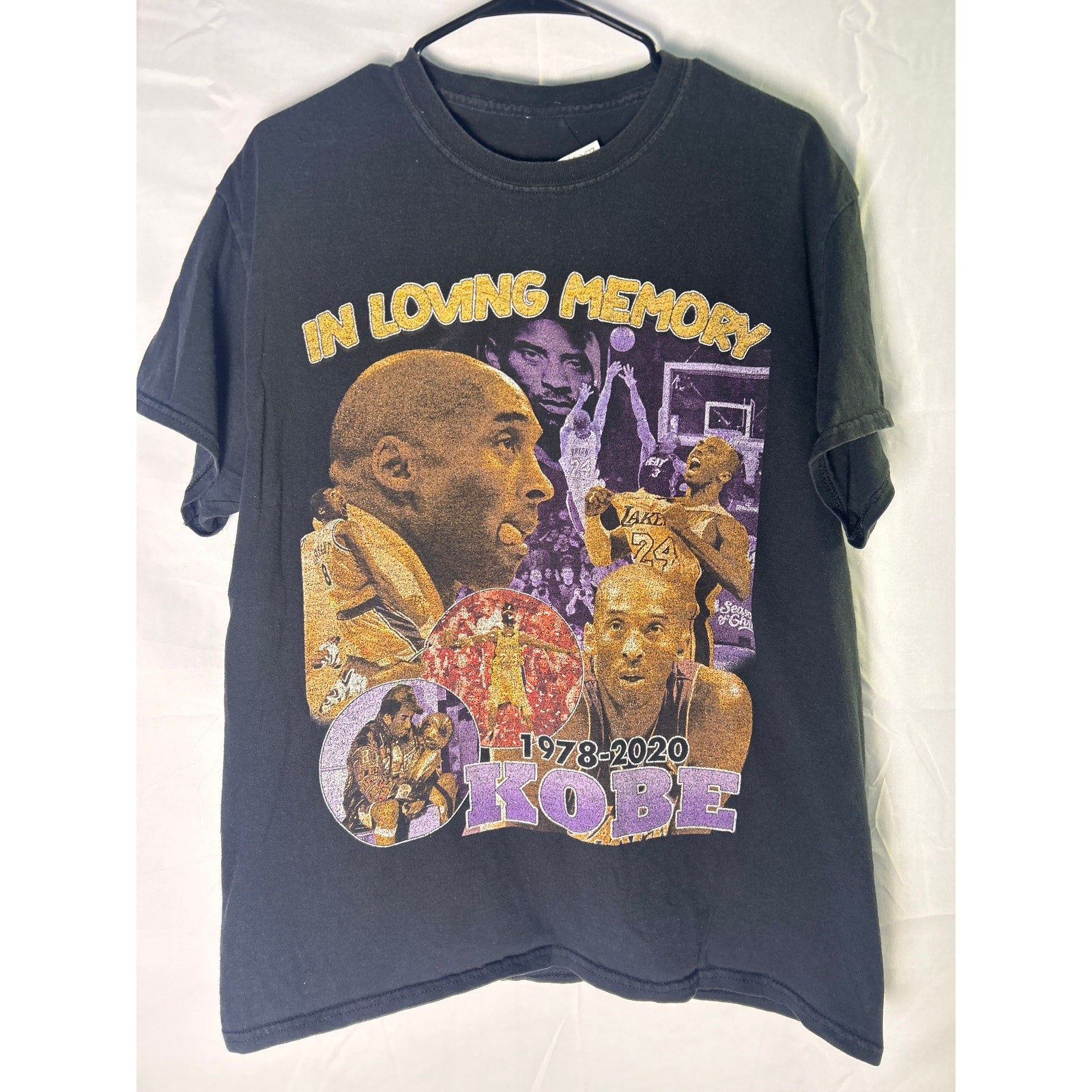 Kobe Bryant In Loving Memory 1978-2020 Los Angeles Lakers NBA T-Shirt Mens Large