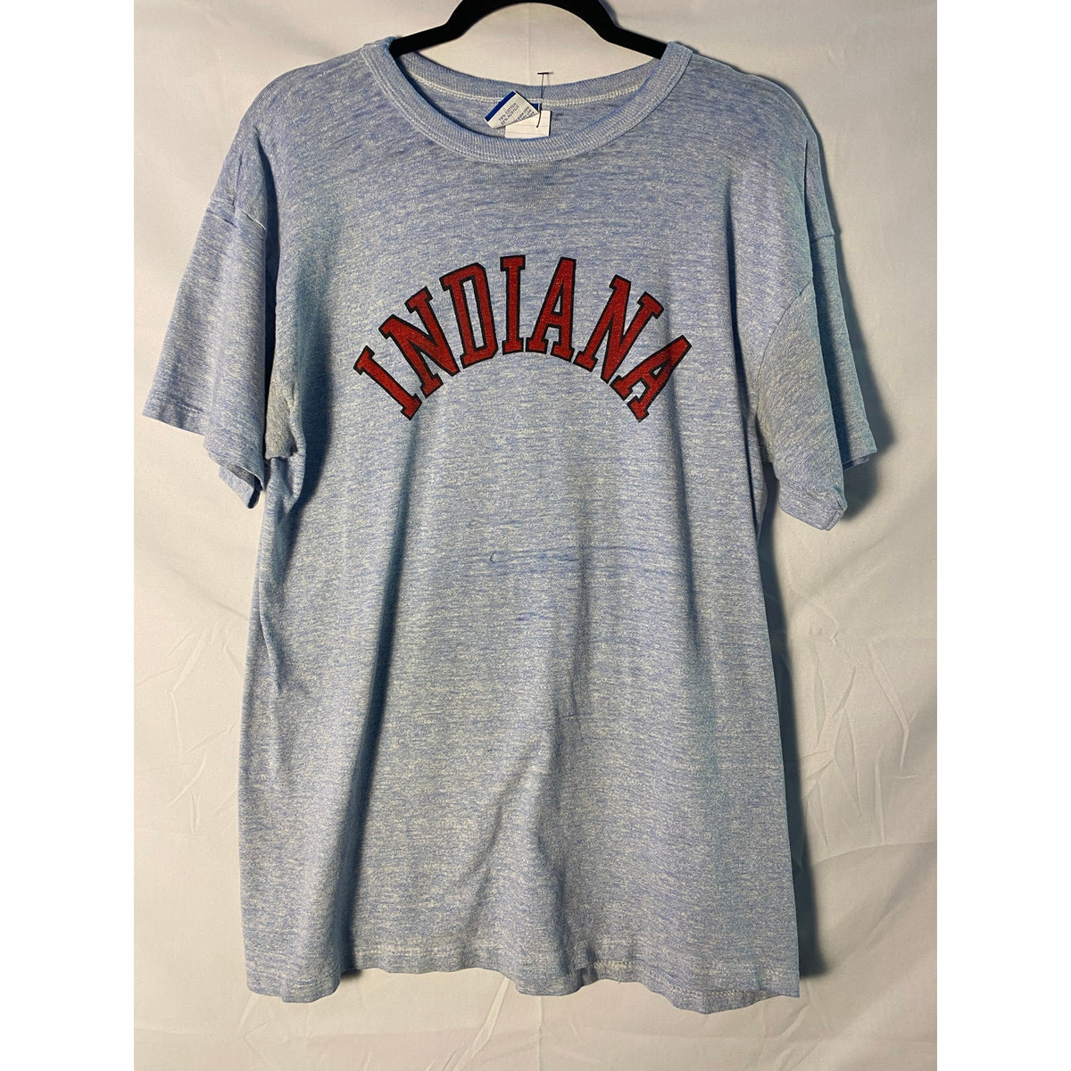 Vintage 90s Champion IU Indiana Blue Gray Shirt Round Neck Men's Size XL