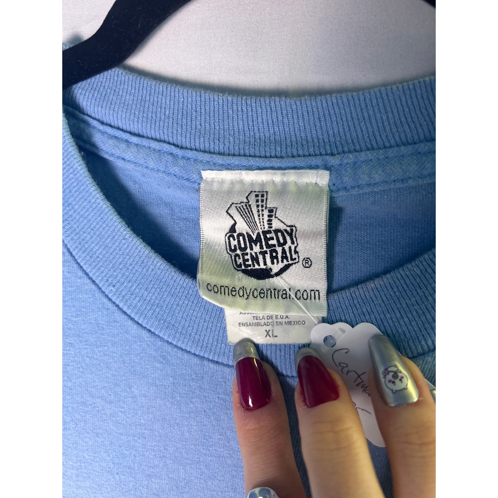 Eric Cartman You will Respect my Authorita! Blue Shirt Graphic Print Men's XL