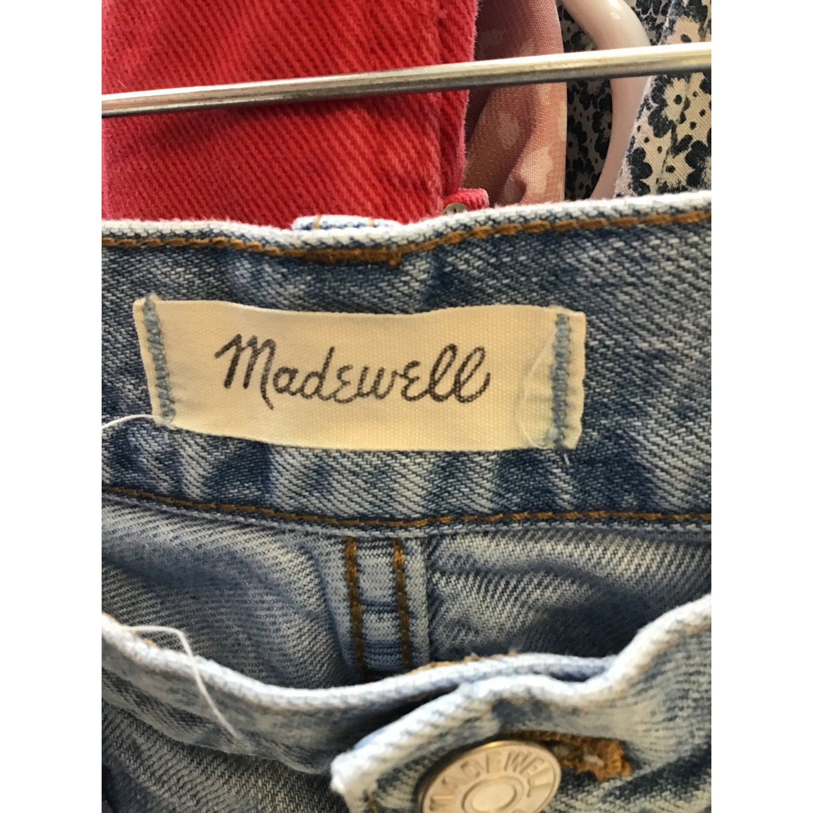 Madewell Light Wash Tapered Leg Jeans Blue Denim Pockets Women's Size 25
