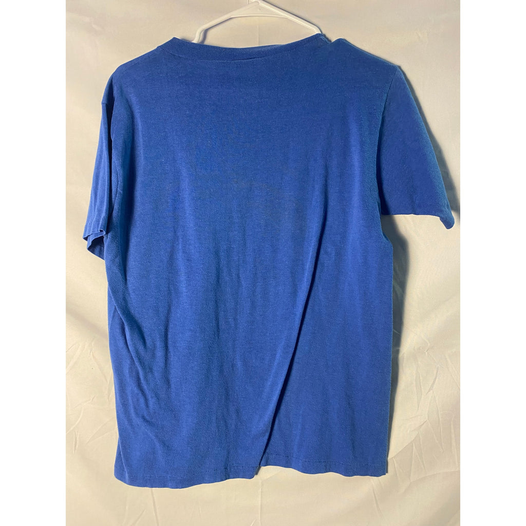 Vintage Artex 1987 NCAA New Orleans Final Four Graphic Print Blue T-shirt Large