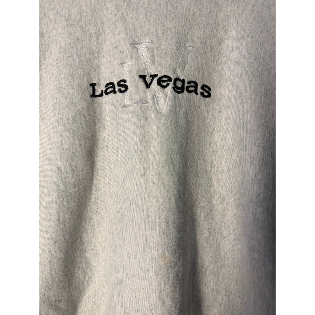 Fruit of the Loom Las Vegas Embroidered Gray Crewneck Sweatshirt Women's Size XL
