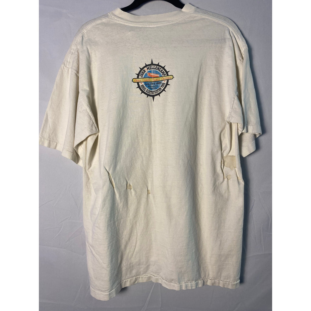 Vintage 90s All Sport John Mellencamp July 4th Celebrations Tour Shirt Men's XL