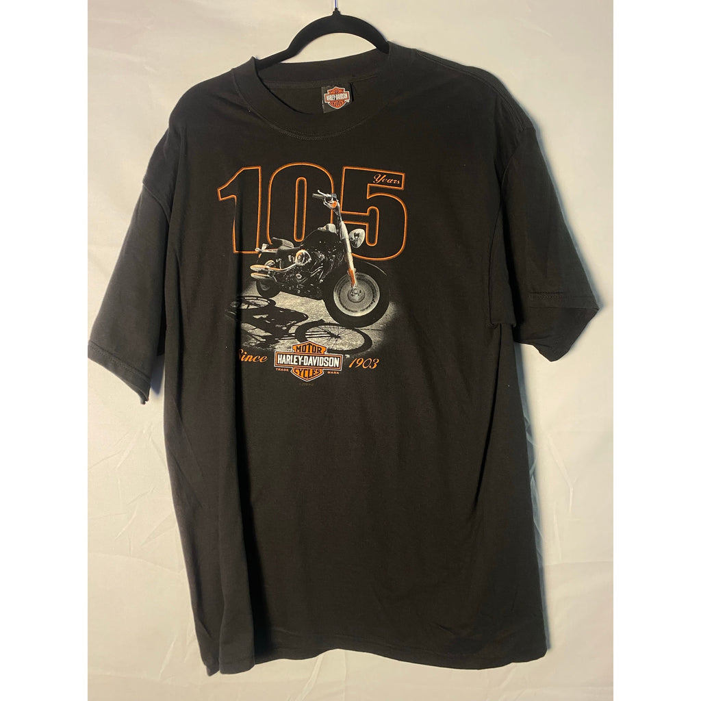 Harley Davidson 105th Anniversary Graphic Shirt Indywest Plainfield, Indiana S/M
