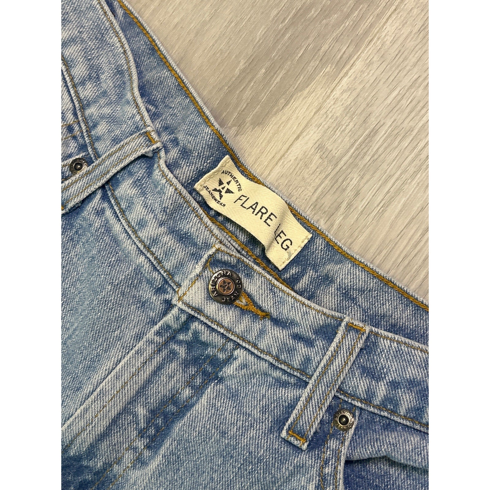 Arizona Jean Company Flares Leg Light Wash 5-Pockets Women's Junior Size 13