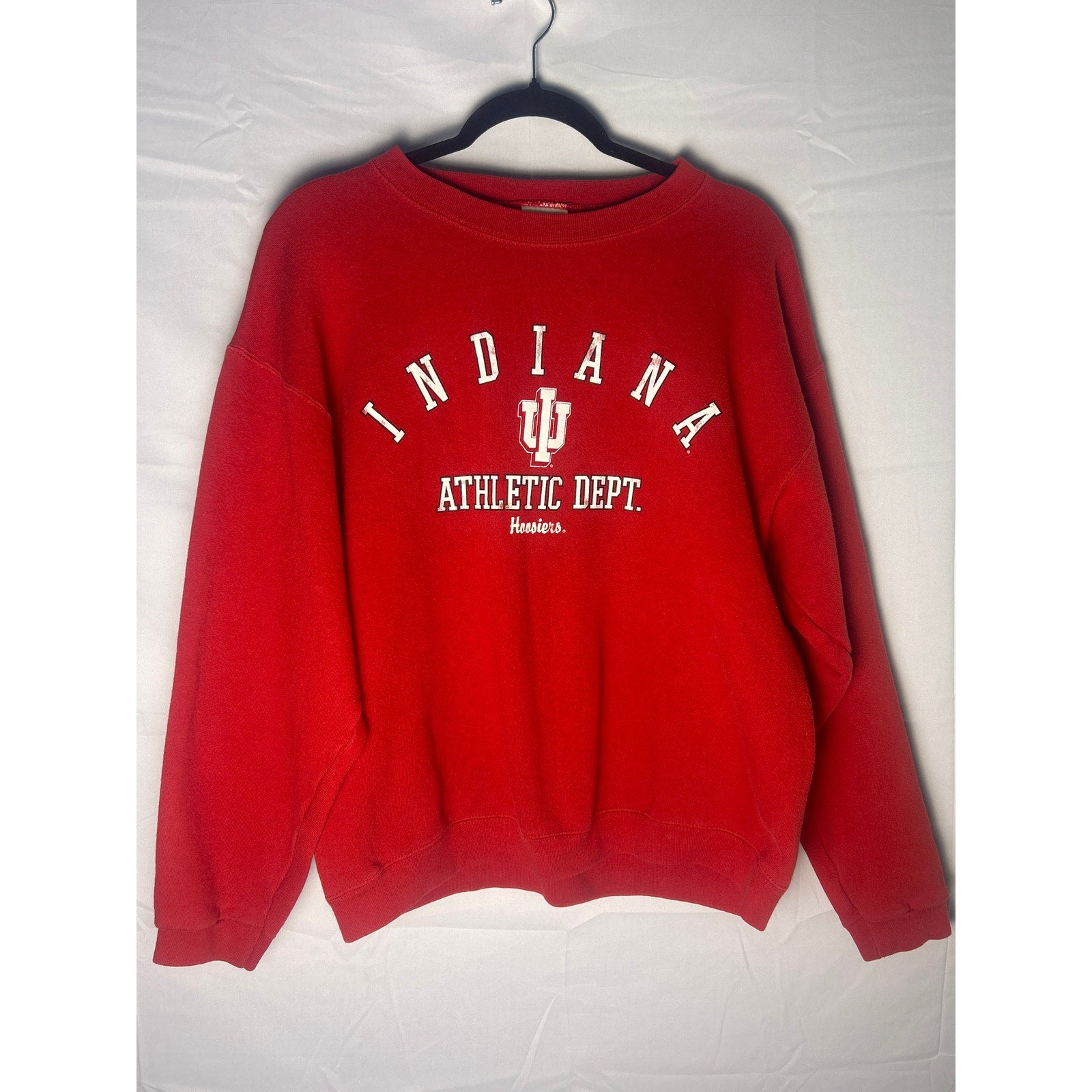 Tultex INDIANA Hoosiers Athletic Department Print Crewneck Sweatshirt Size Large