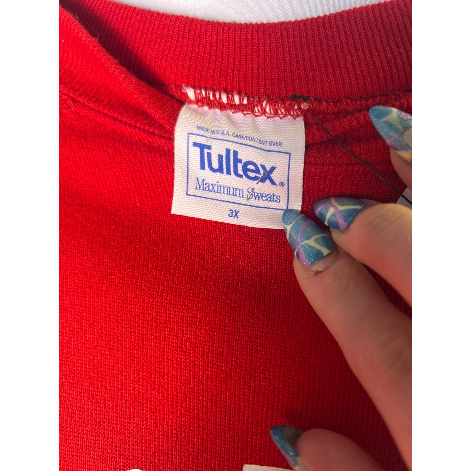 Tultex IU Indiana University Red Crewneck Pullover Sweatshirt Women's Plus 3X