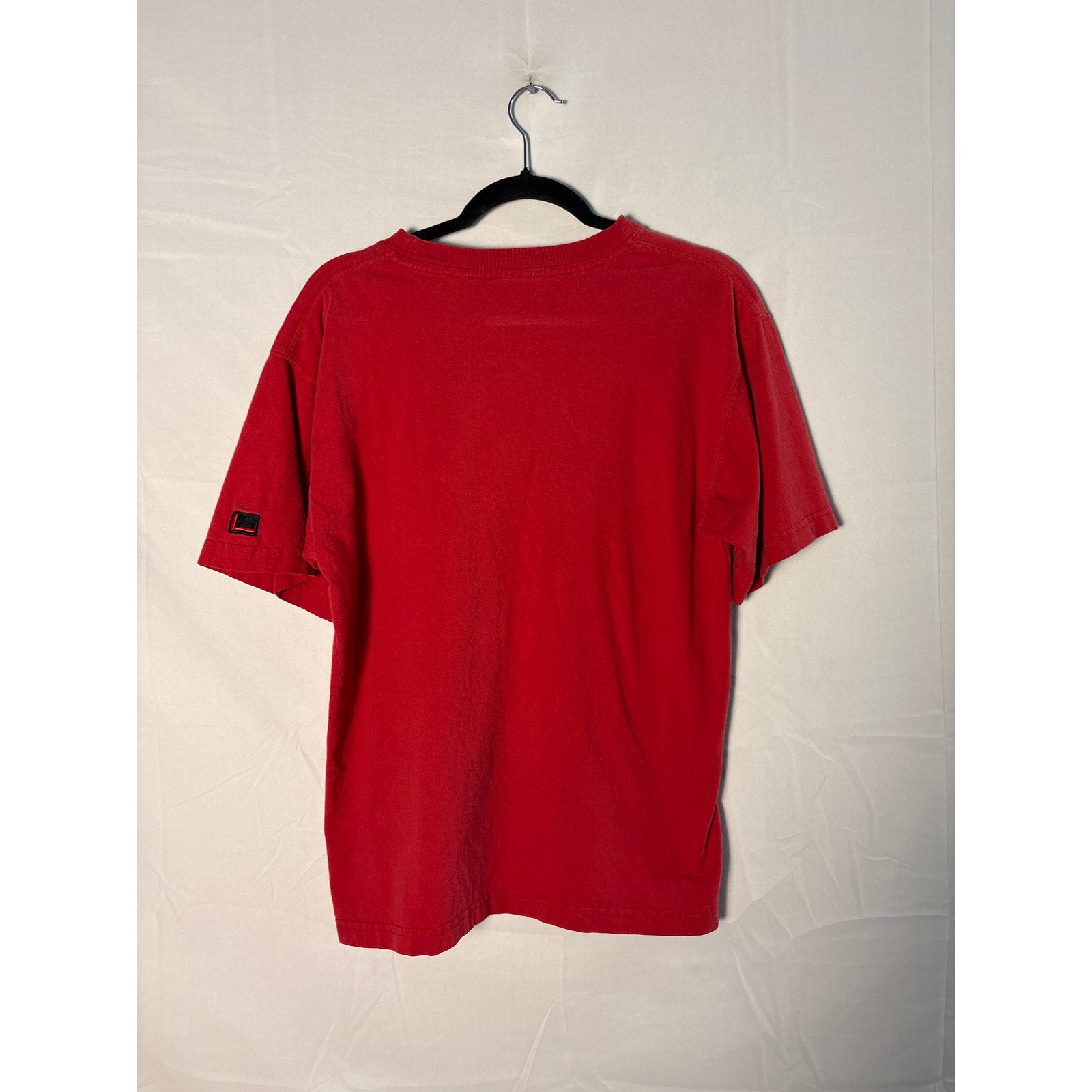 Vintage Red Fubu Racing Team Tee #5 Embroidered Shirt Men's Size Large