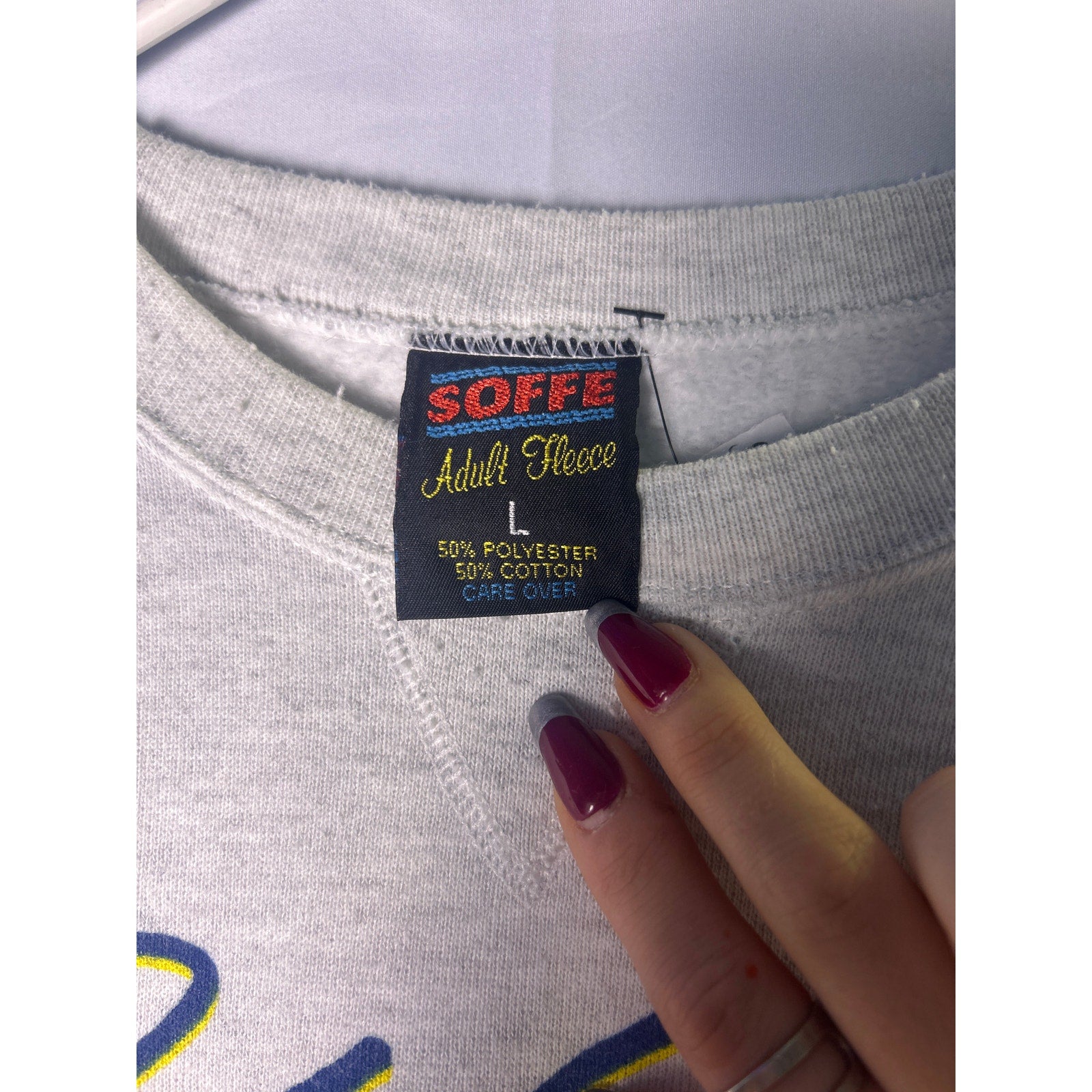 1997 Vintage SOFFE NASCAR Jeff Gordon Gray Crewneck Sweatshirt Men's Size Large