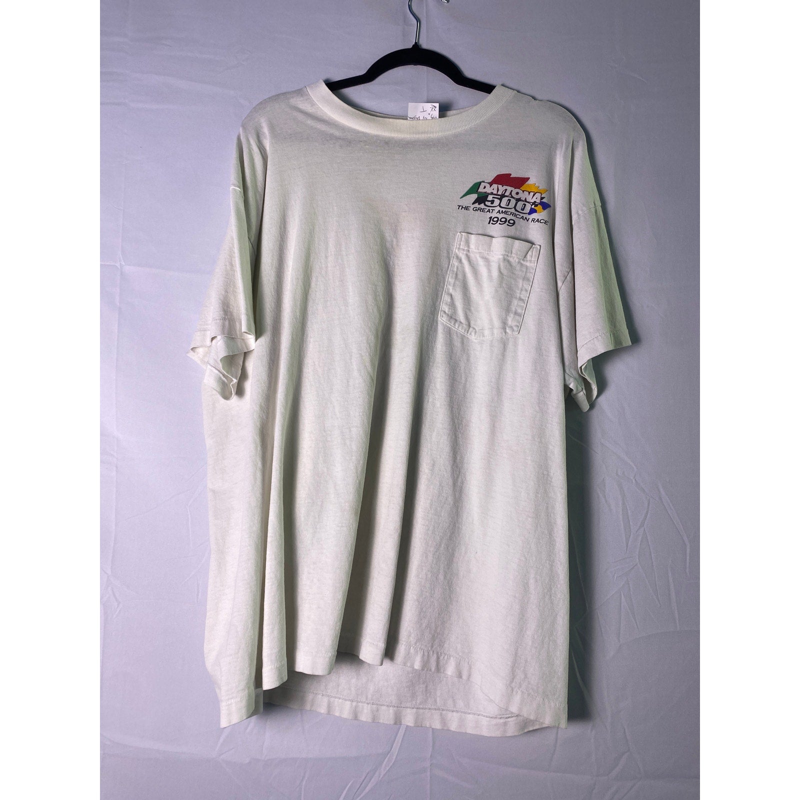 Delta The Final of the Millennium DAYTONA 500 NASCAR White Shirt Men's Size XL