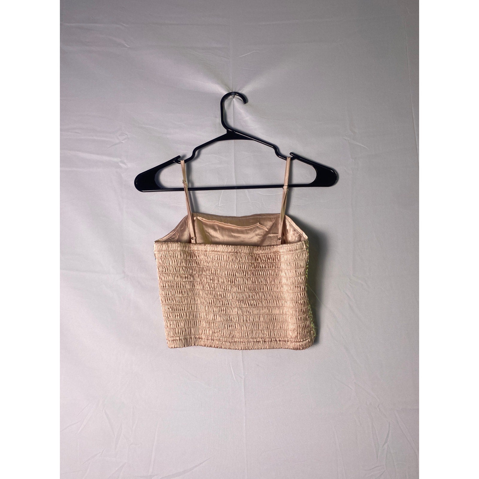 ODDY Pink Sequin Crop Tank Top Women's Size Small