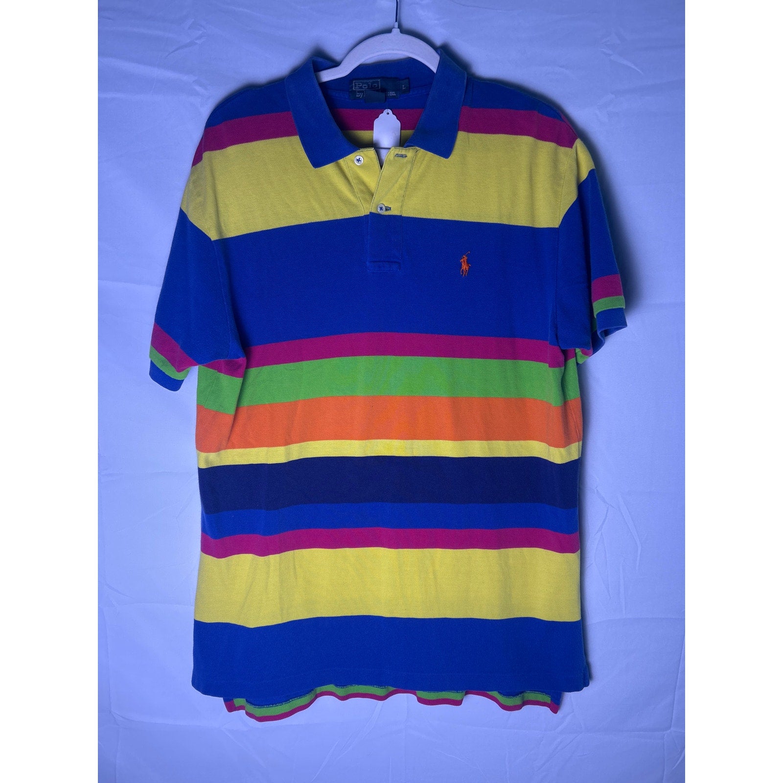 Polo by Ralph Lauren Multicolor Striped Polo Shirt Men's Size Large
