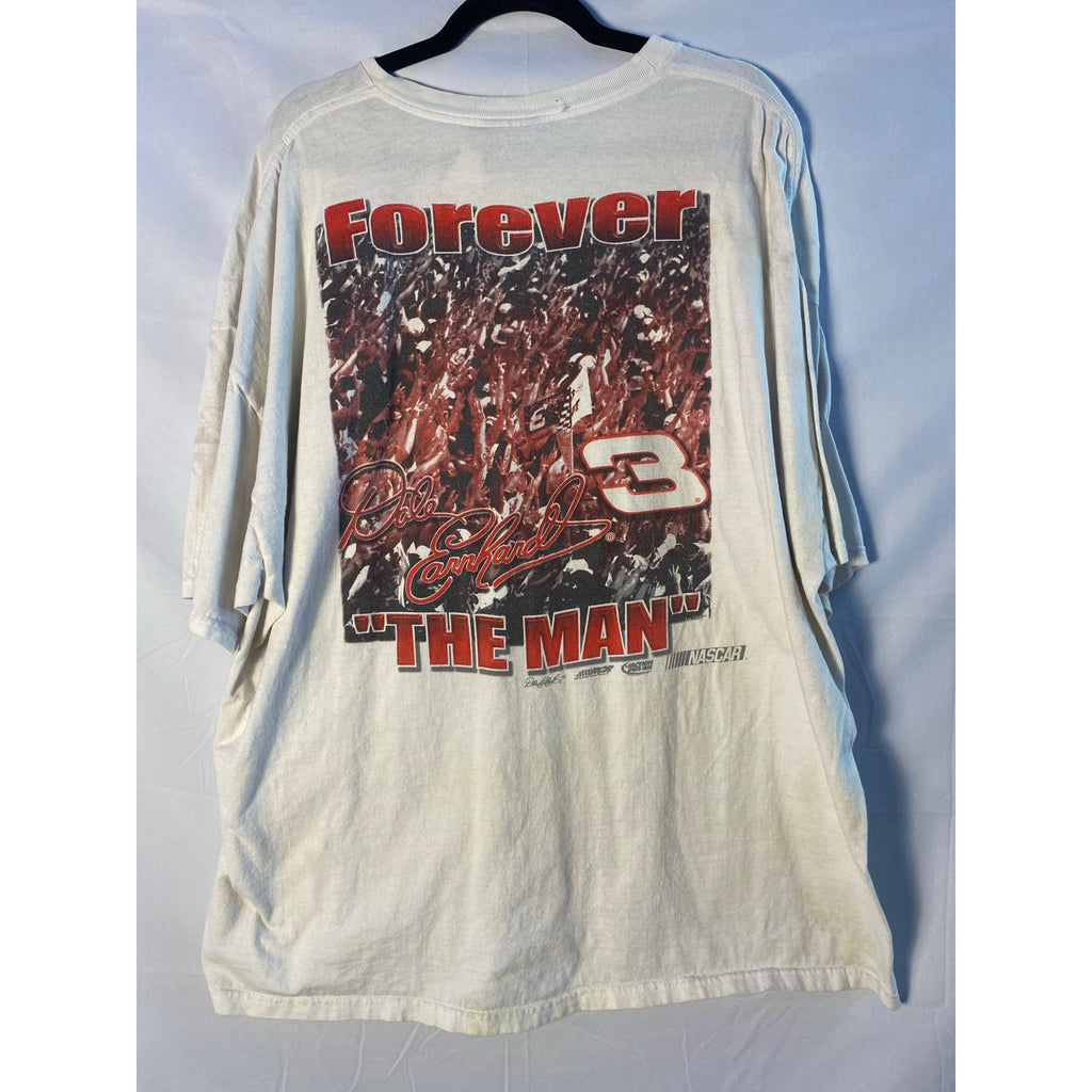 Chase Authentics Lap 3 Forever The Man Racing Graphic Print White Shirt Mens 2XL