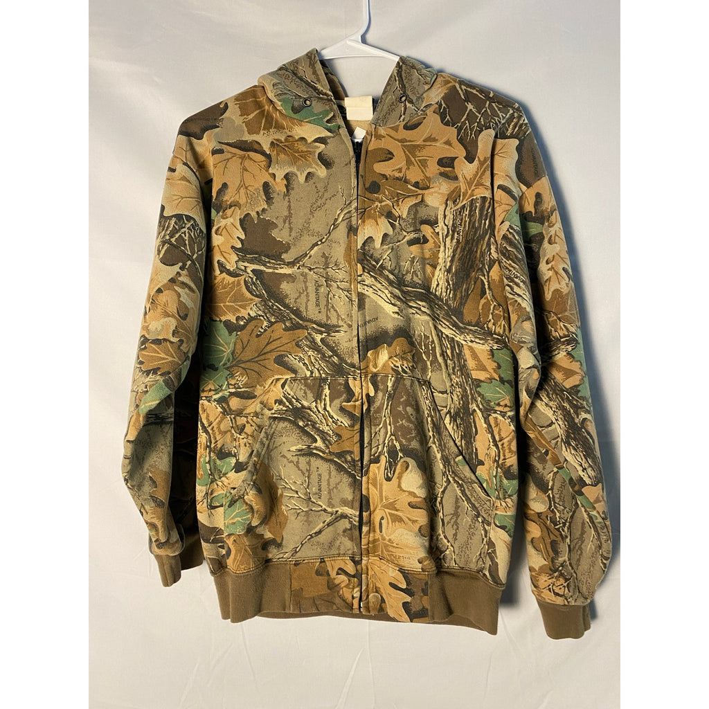 Vintage Camo Zip-Up Hoodie