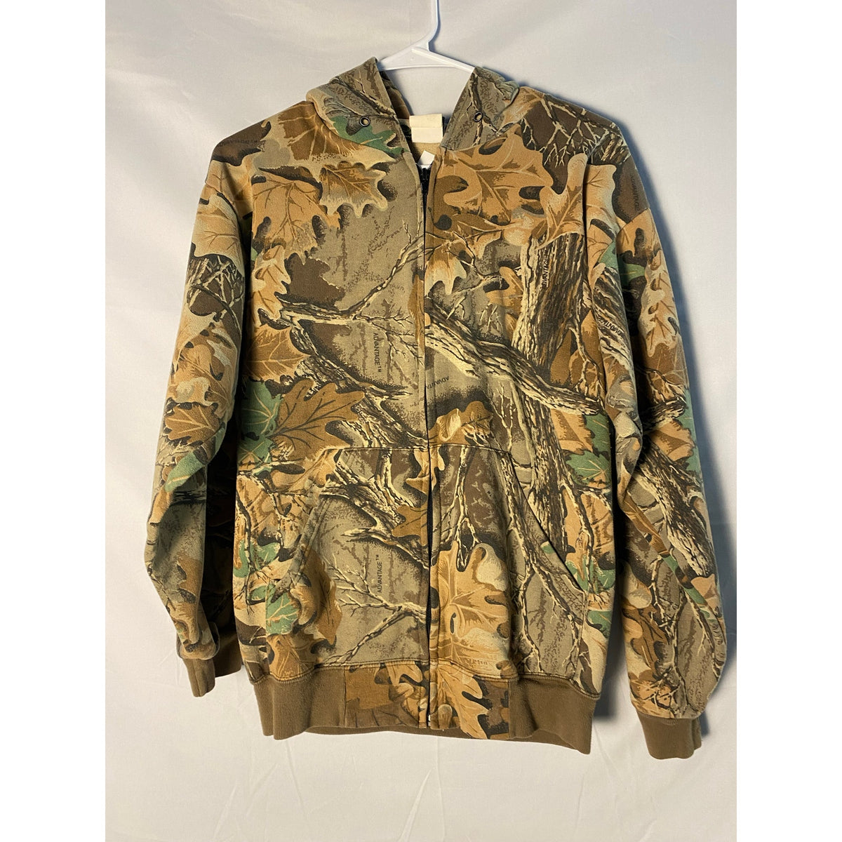 Vintage Camo Zip-Up Hoodie