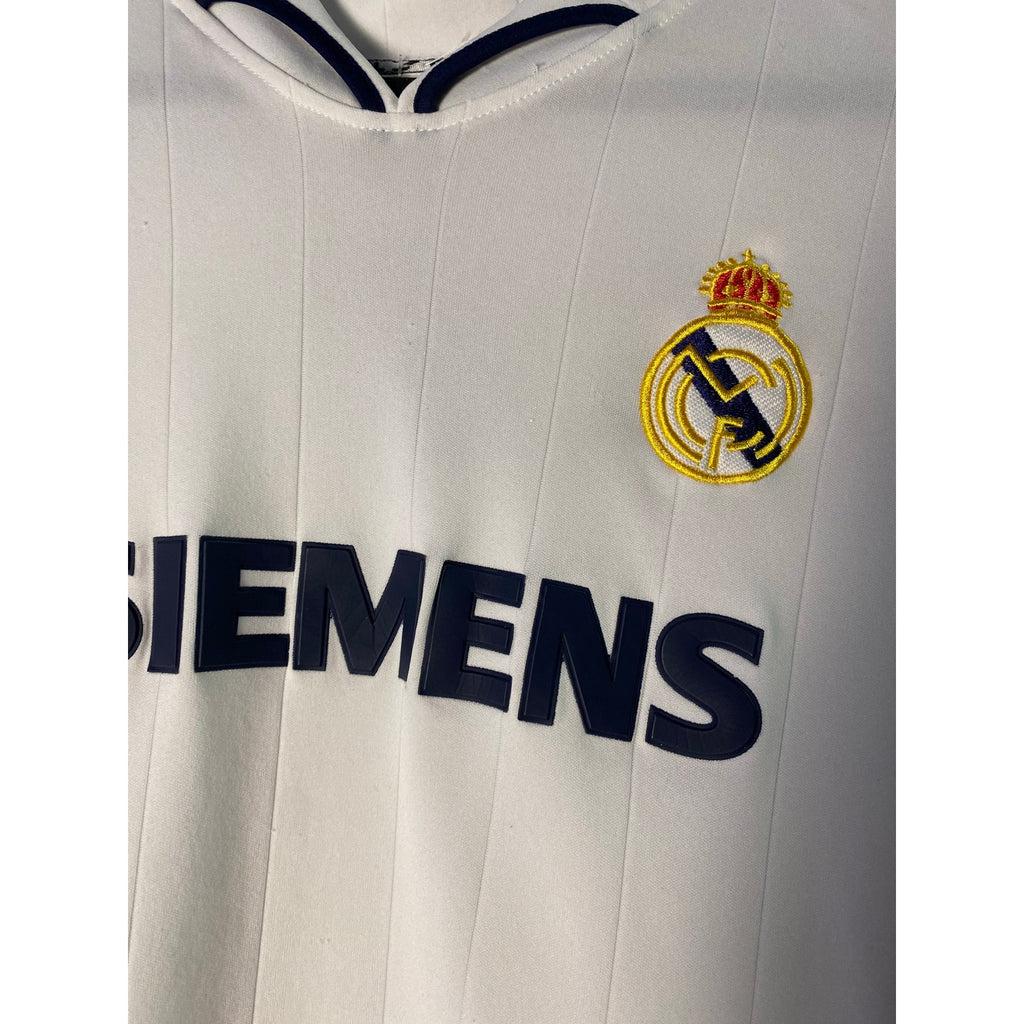 Vintage 90s Filpides Real Madrid Away Jersey SIEMENS Rubber Embroidered Logo Large