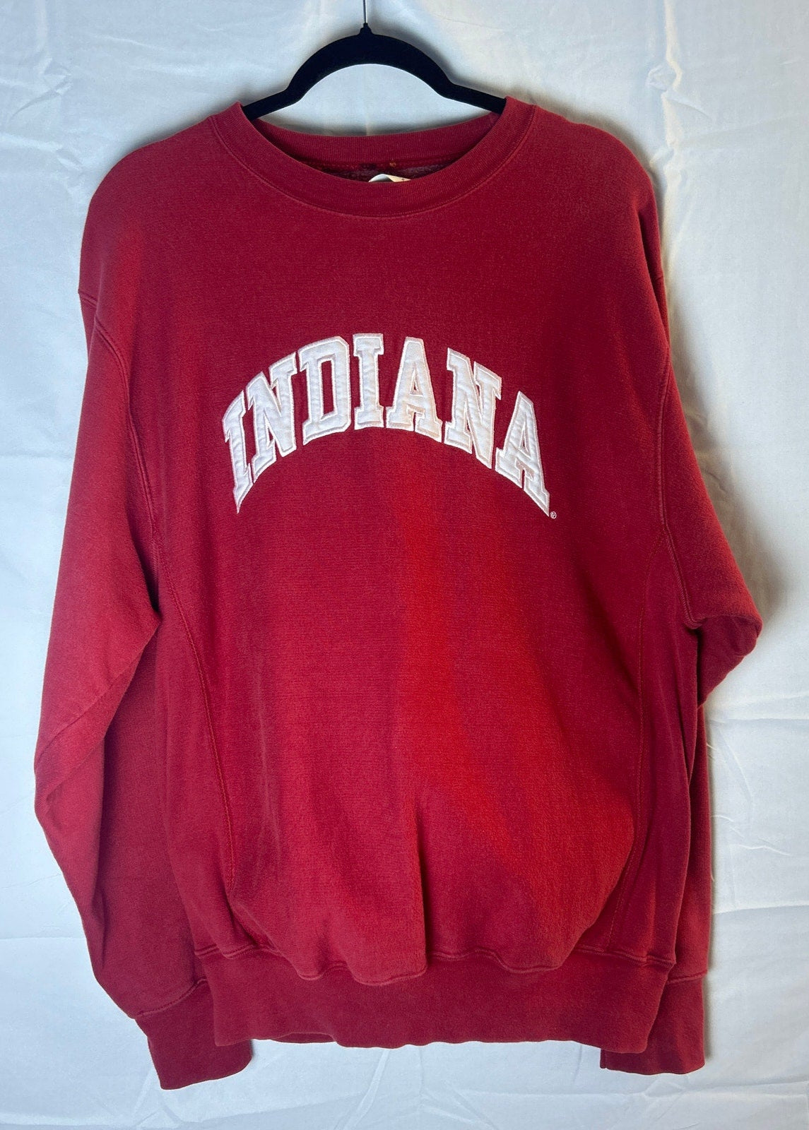 Steve & Barry's INDIANA Print Crew Neck Red Sweatshirt Men's Size Medium