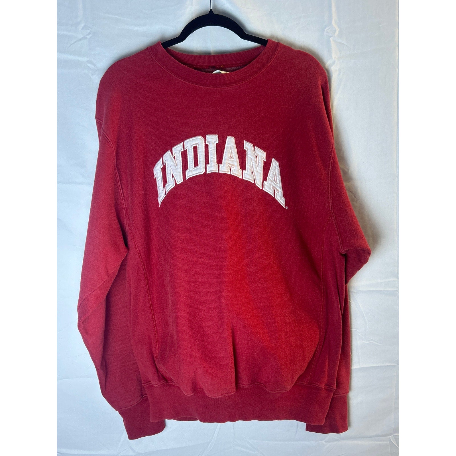 Steve & Barry's INDIANA Print Crew Neck Red Sweatshirt Men's Size Medium
