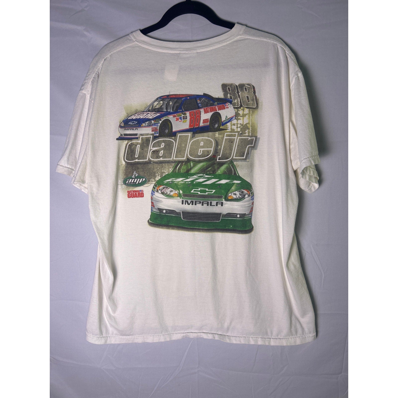 Chase Authentics Hendrick Motorsports Dale Jr. White T-shirt Men's Size XL