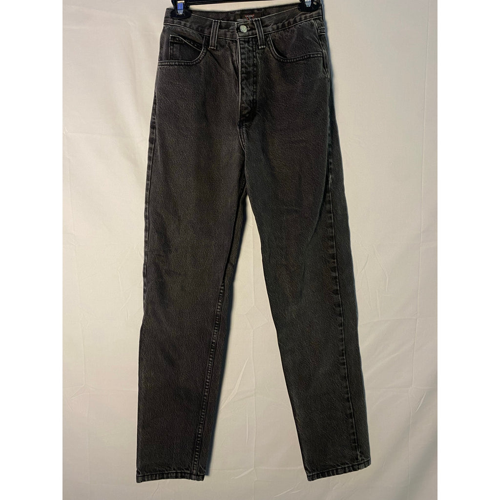 Vintage Guess Jeans Relaxed Fit Black Dark Wash High Rise Women's Size 28