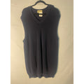 Eddie Bauer Cotton Navy Knitted Oversized Sweater Vest