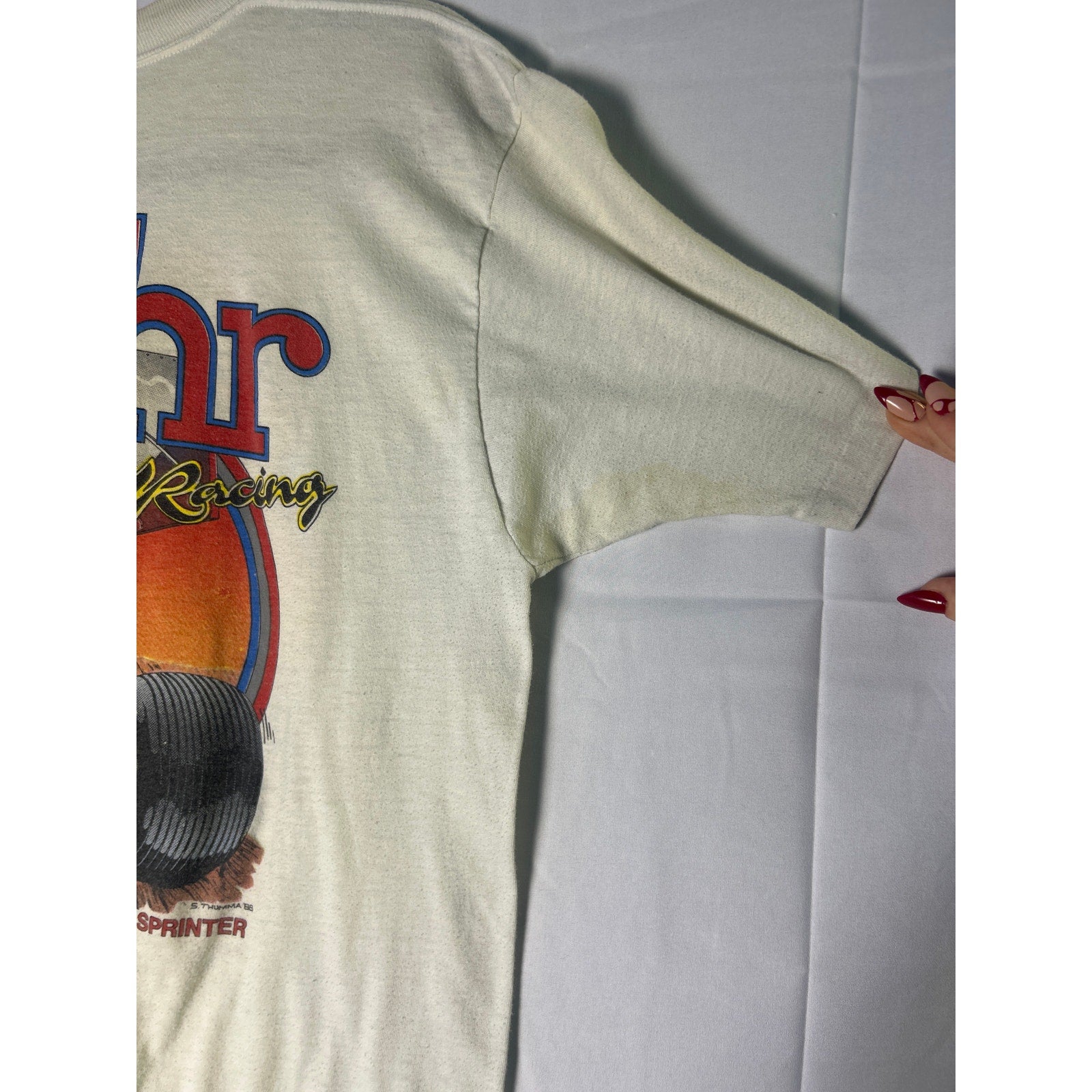 Kenny Jacobs 56 Sprint Car Beer Wagon vintage Gohr Racing Shirt Men's Size XL