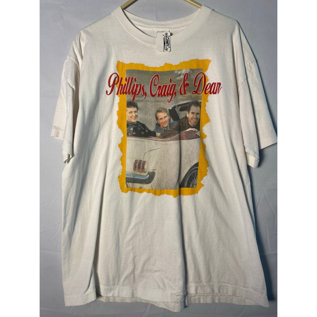 Vintage Christian Music Trio - Phillips, Craig, Dean White Shirt Crewneck XL