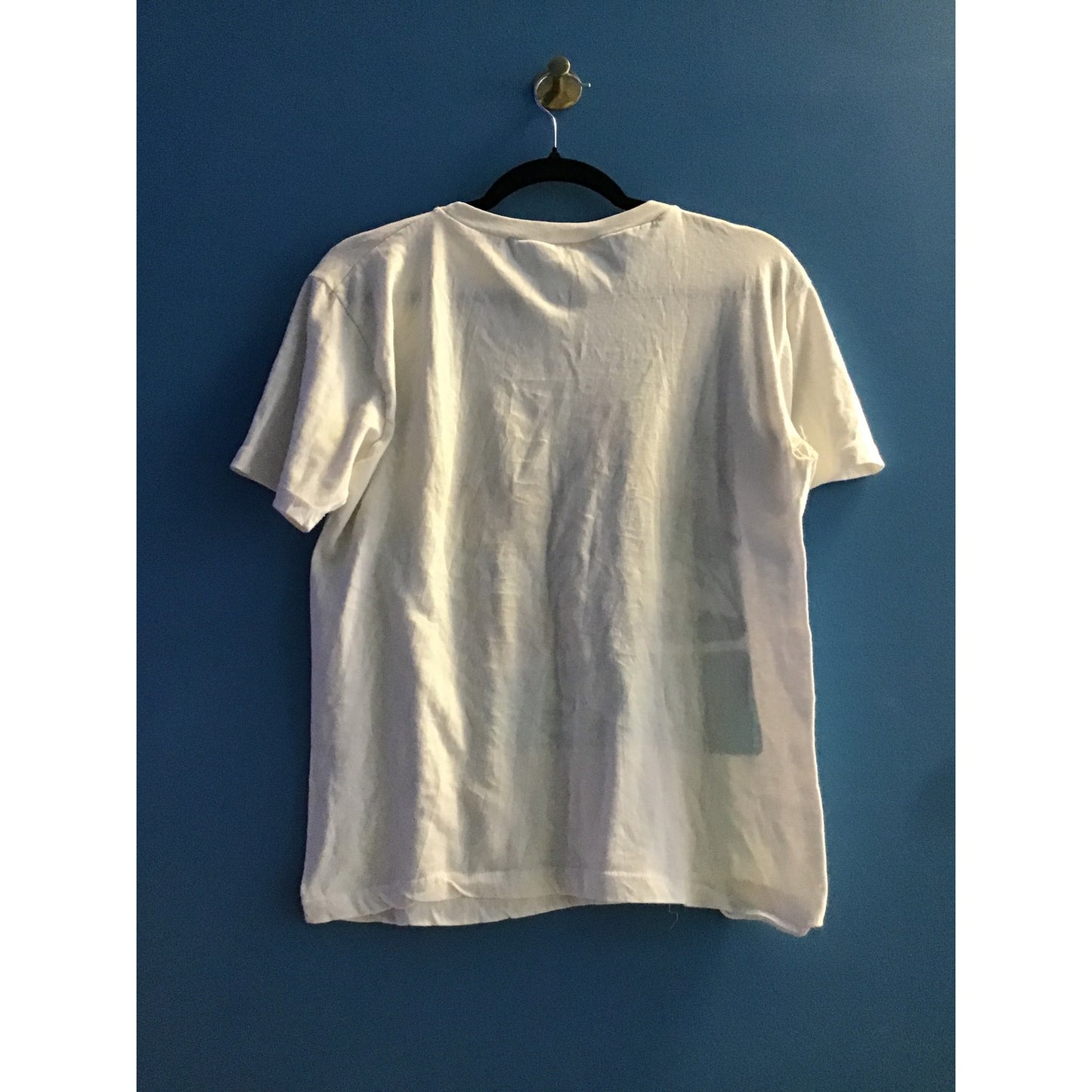 Barcelona 1992 Running Man Printed White T-shirt Men's Size Small?