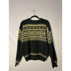 Vintage Dark Green Knit Sweater