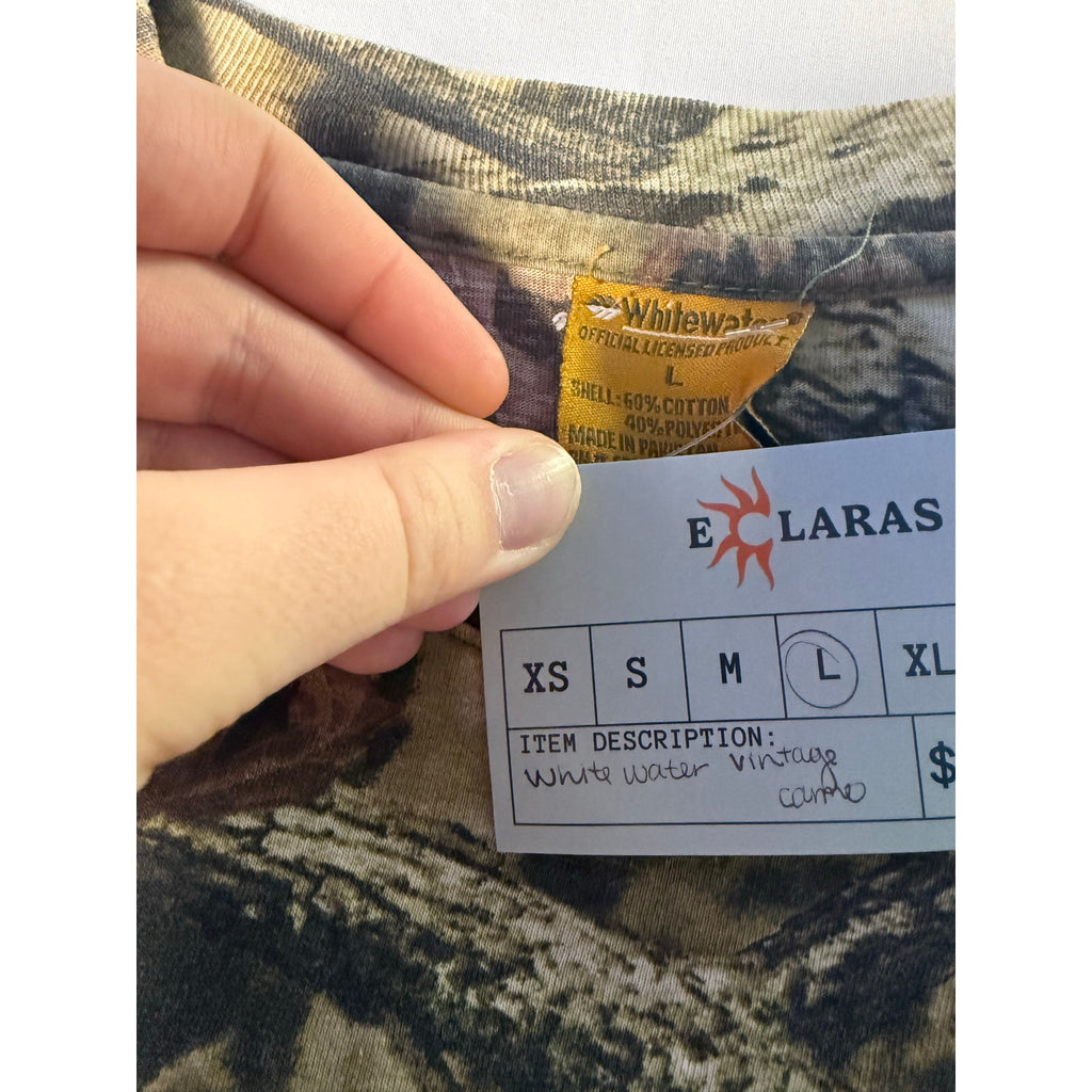 White water camo long sleeve Stitched