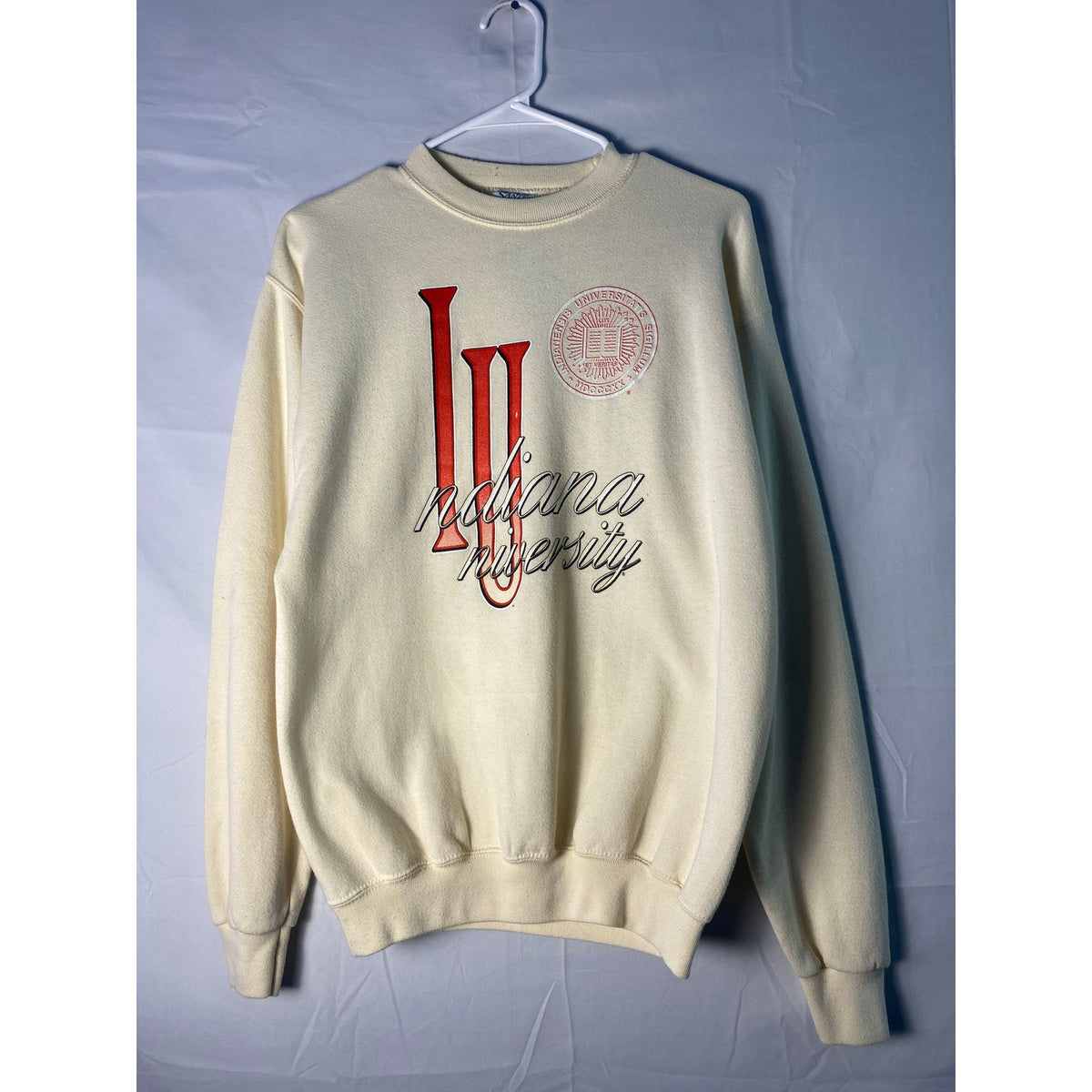 Cream Vintage IU Indiana University Crew Neck