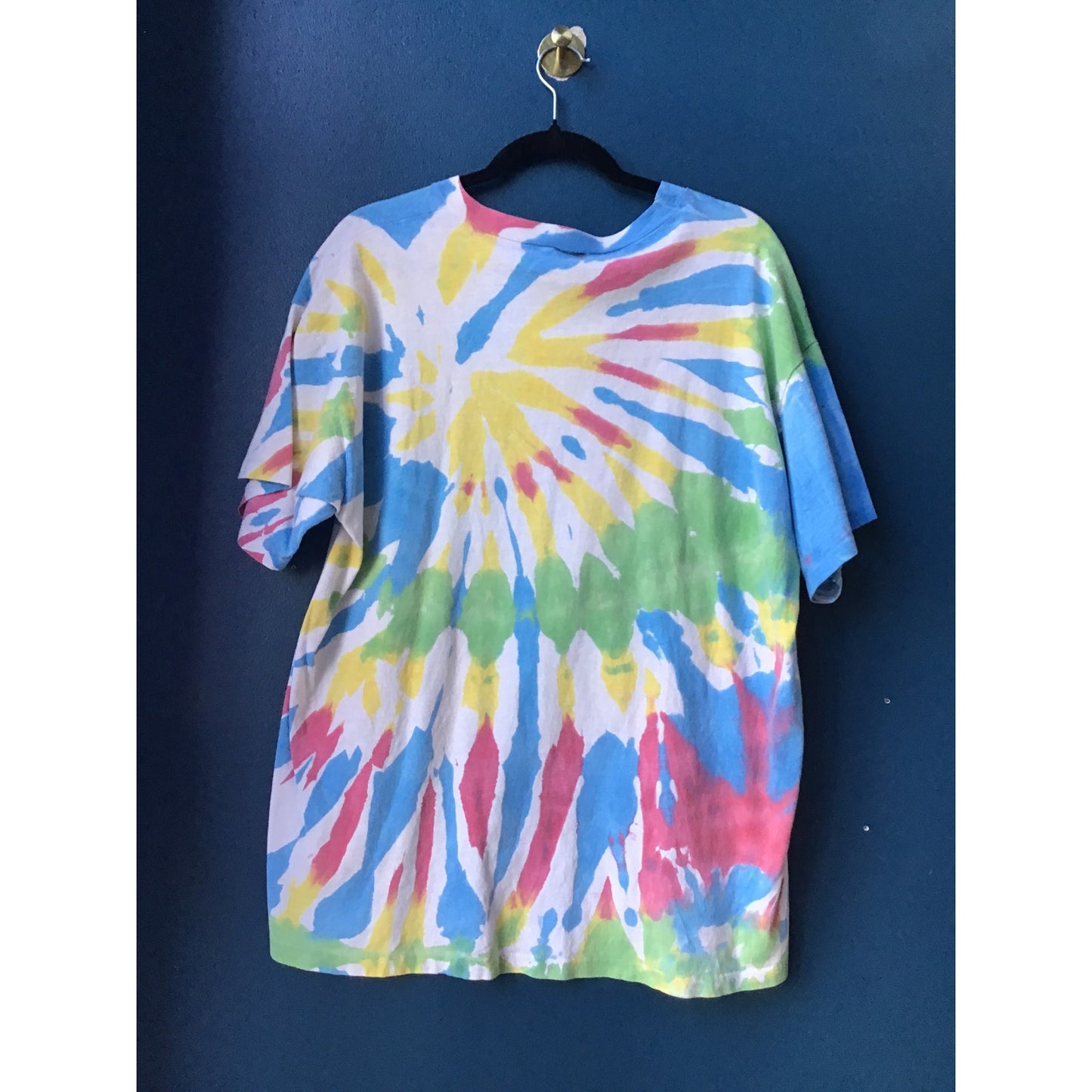 VTG YEHMAN Jamaica No Problem Multicolor Tie Dye Shirt Men's Size Medium-Large