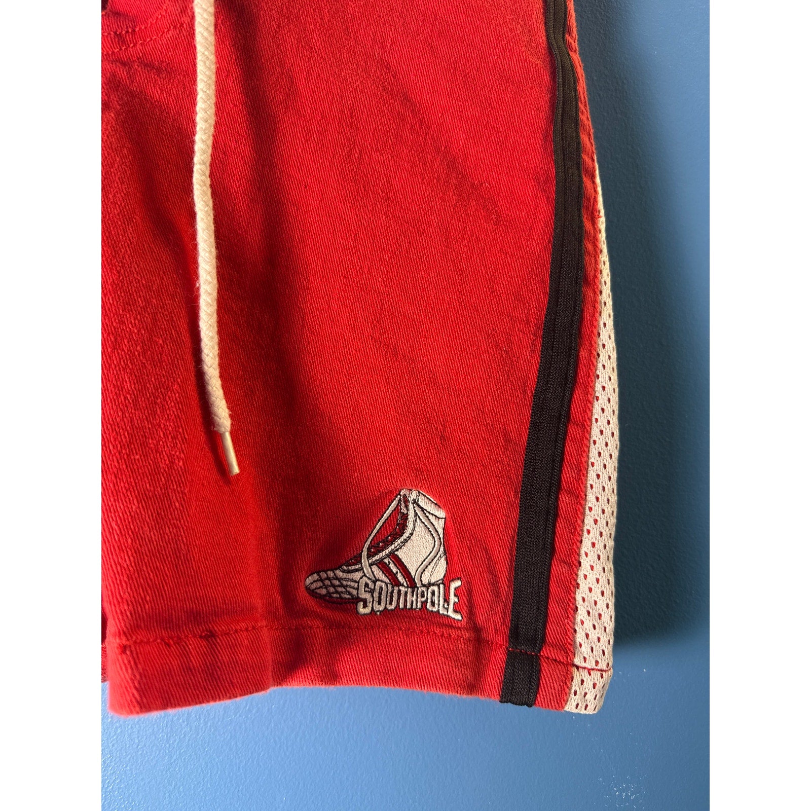 Southpole Boxing Mini Skirt Black Red White Lace Up Women's Junior Size 7