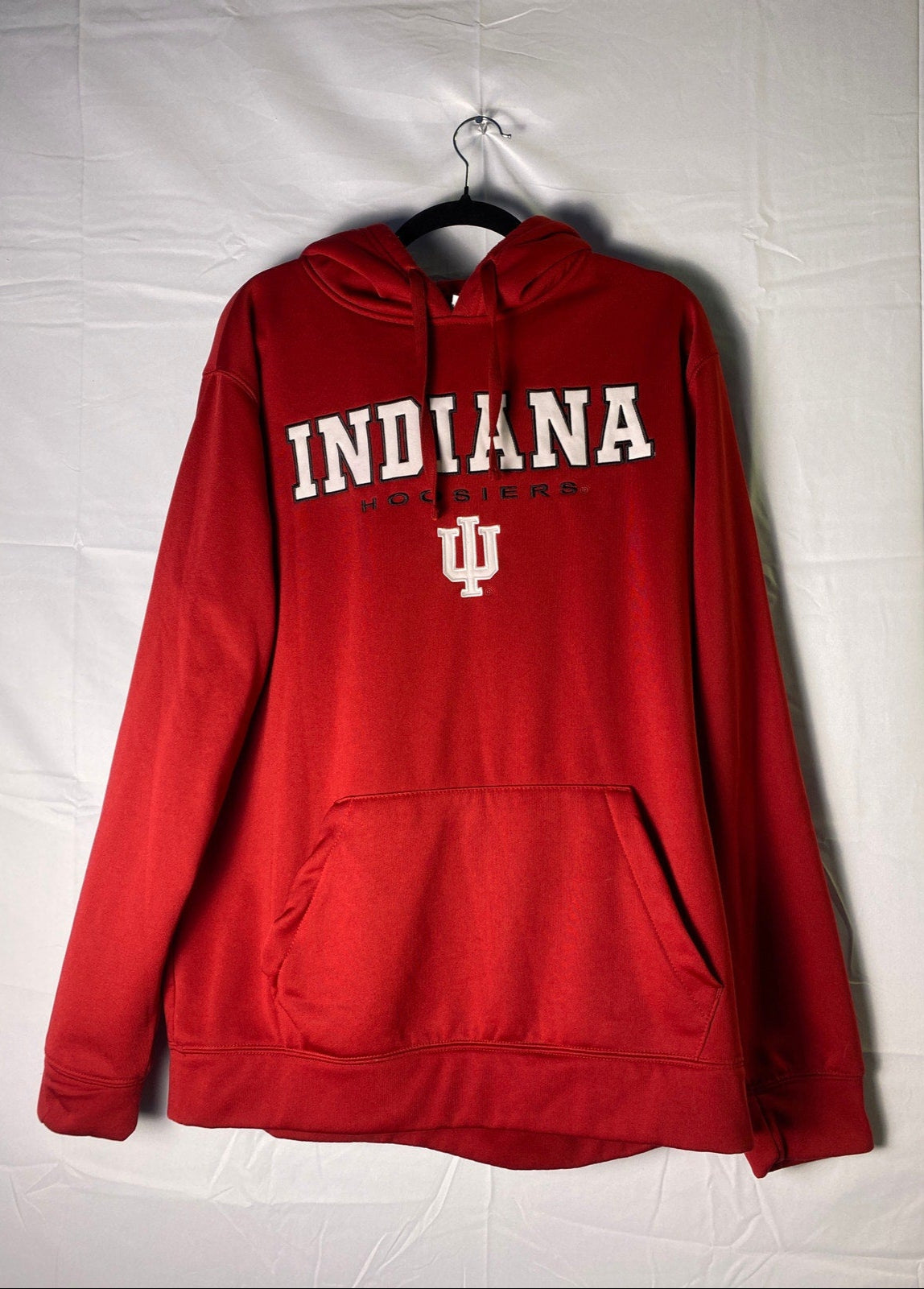 Colosseum Embroidered INDIANA Hoosiers Red Pullover Hoodie Men's Size XL