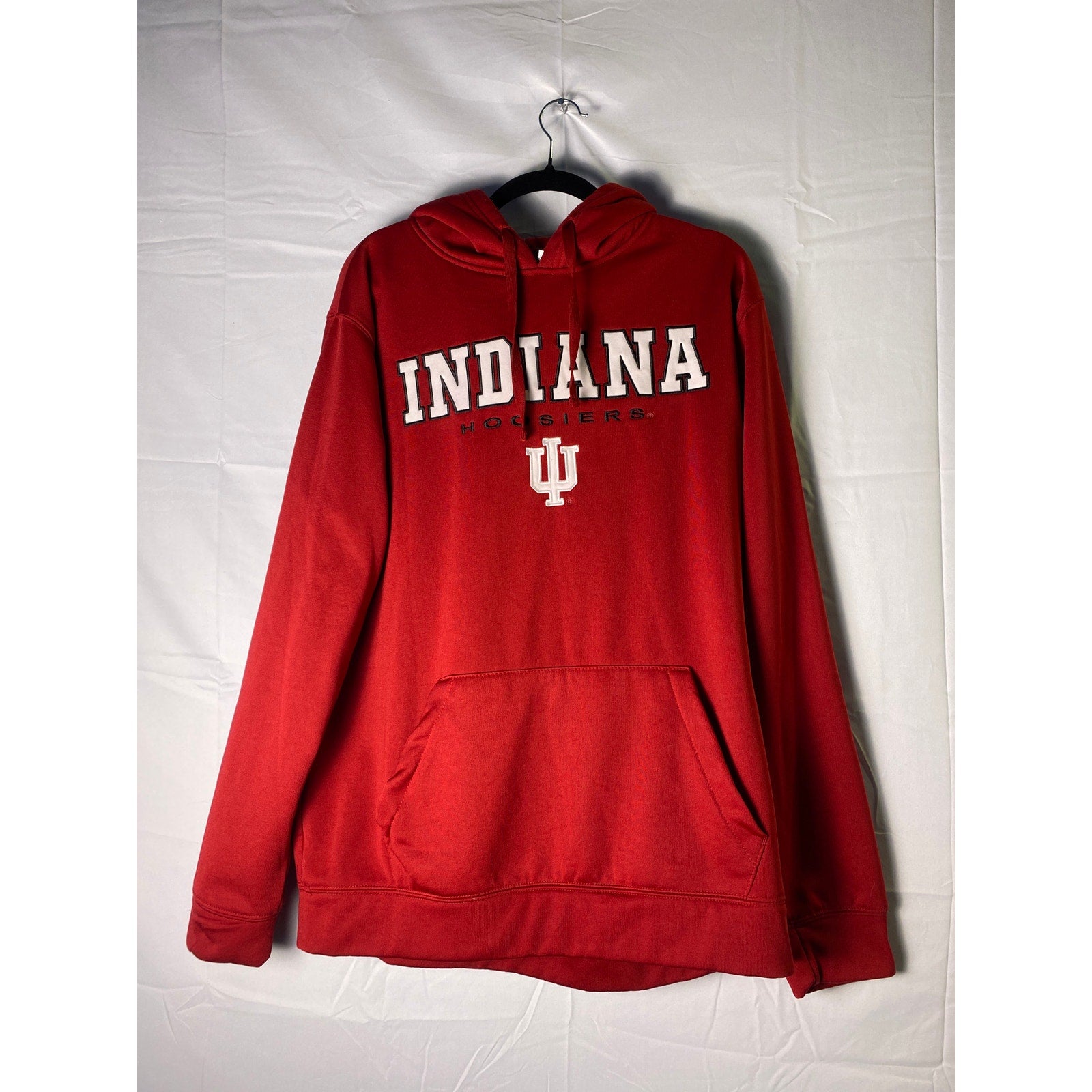 Colosseum Embroidered INDIANA Hoosiers Red Pullover Hoodie Men's Size XL