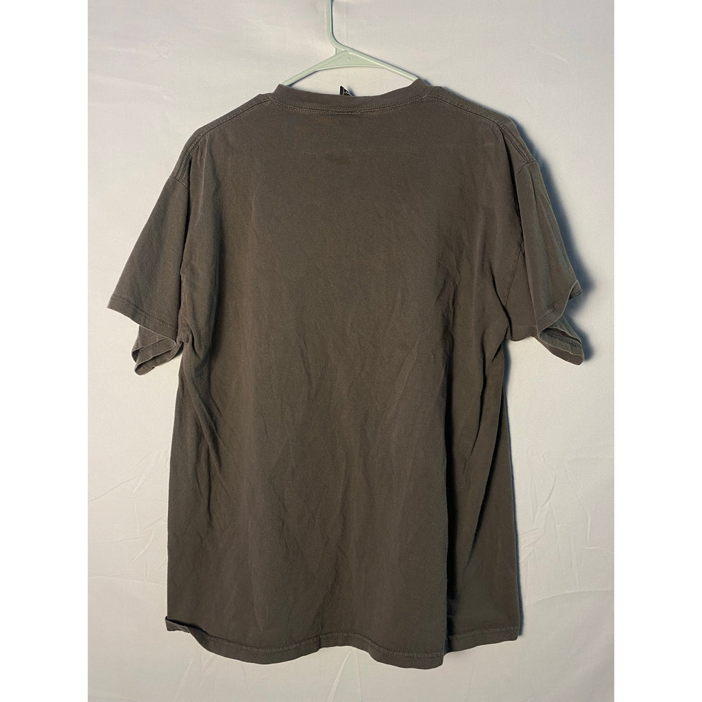 Y2K Vintage AC DC Shirt Back In Black 1980 Anthill Graphic Tee Gray Shirt Medium