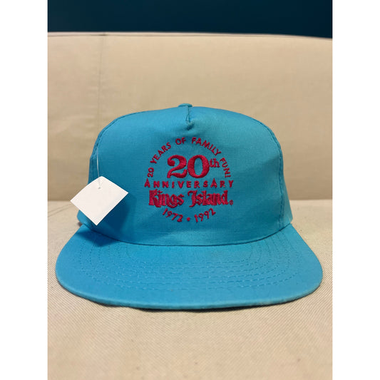 1972-1992 20th Anniversary Kings Island Hat Comes Blue Hat Snapback