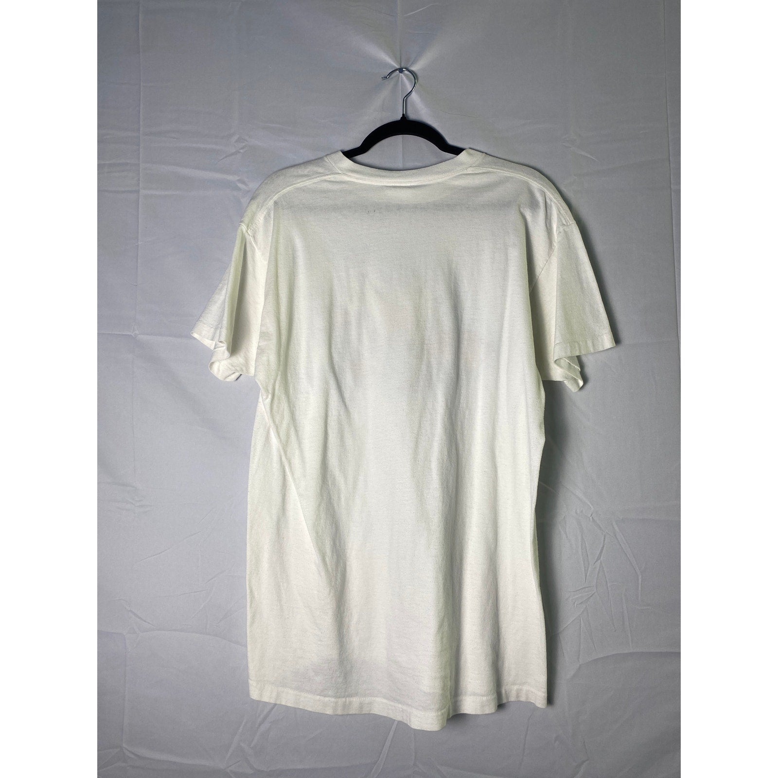 Natural Wonders Different Fishes Ocean Print White Shirt Men's Size Large