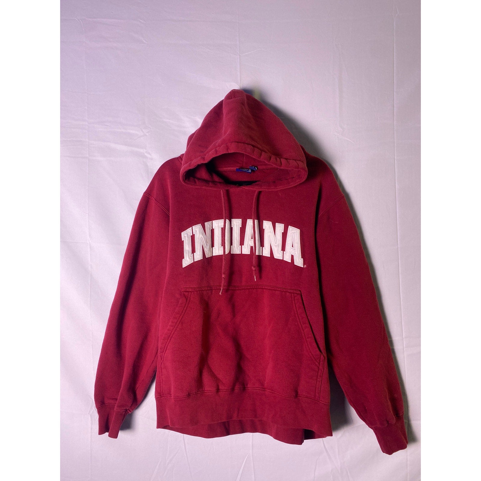 Indiana Embroidered Red Hoodie