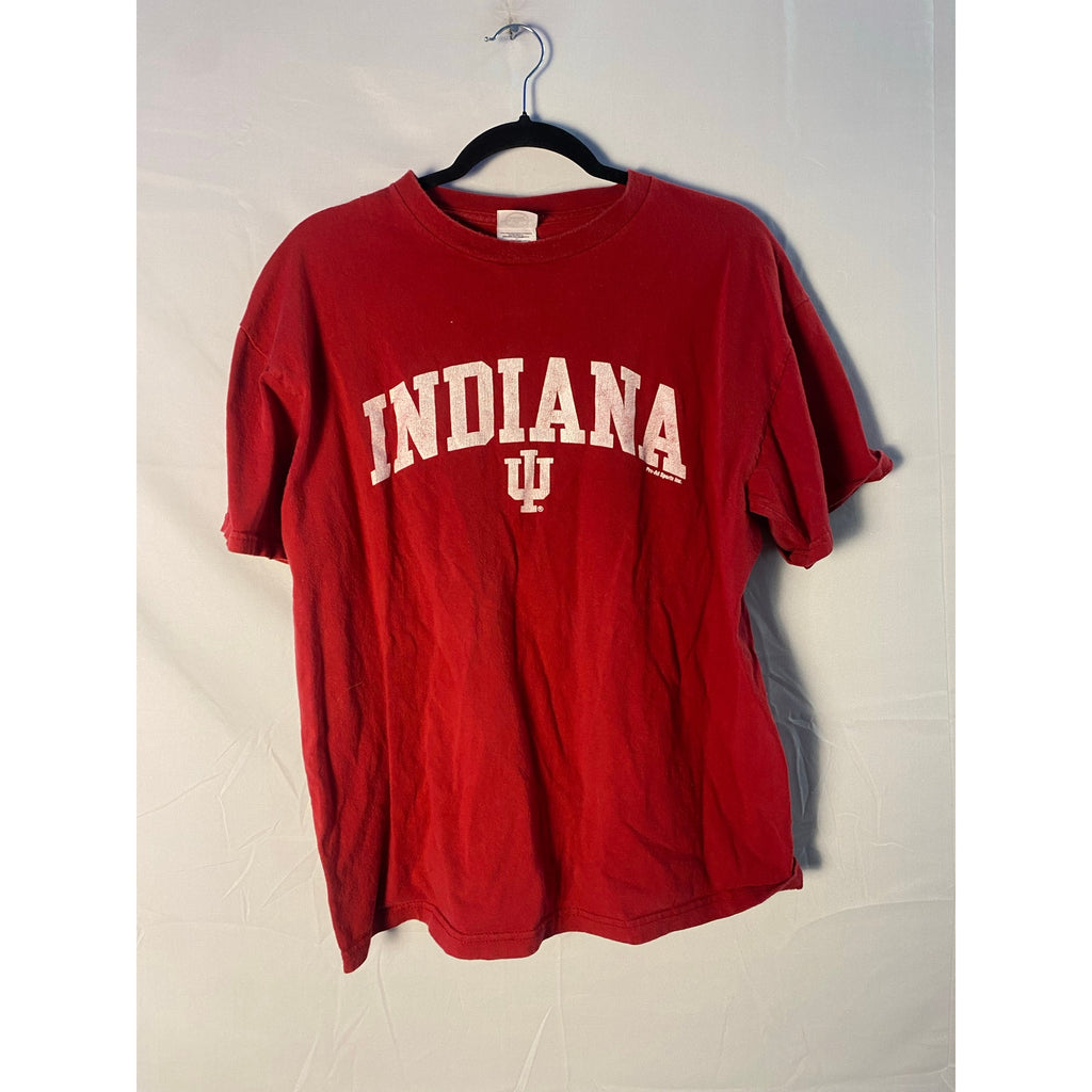 Gildan IU Indiana University Graphic Print Red T-shirt Men's Size Large