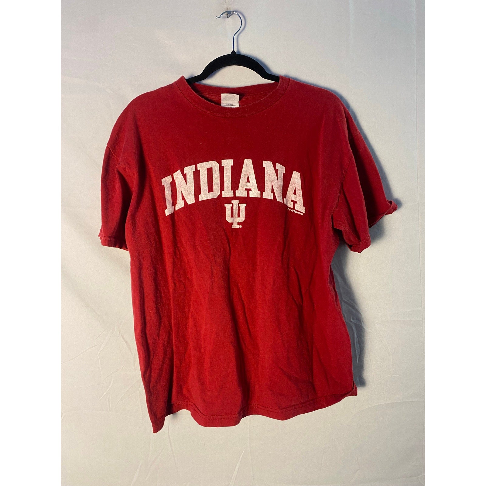 Gildan IU Indiana University Graphic Print Red T-shirt Men's Size Large