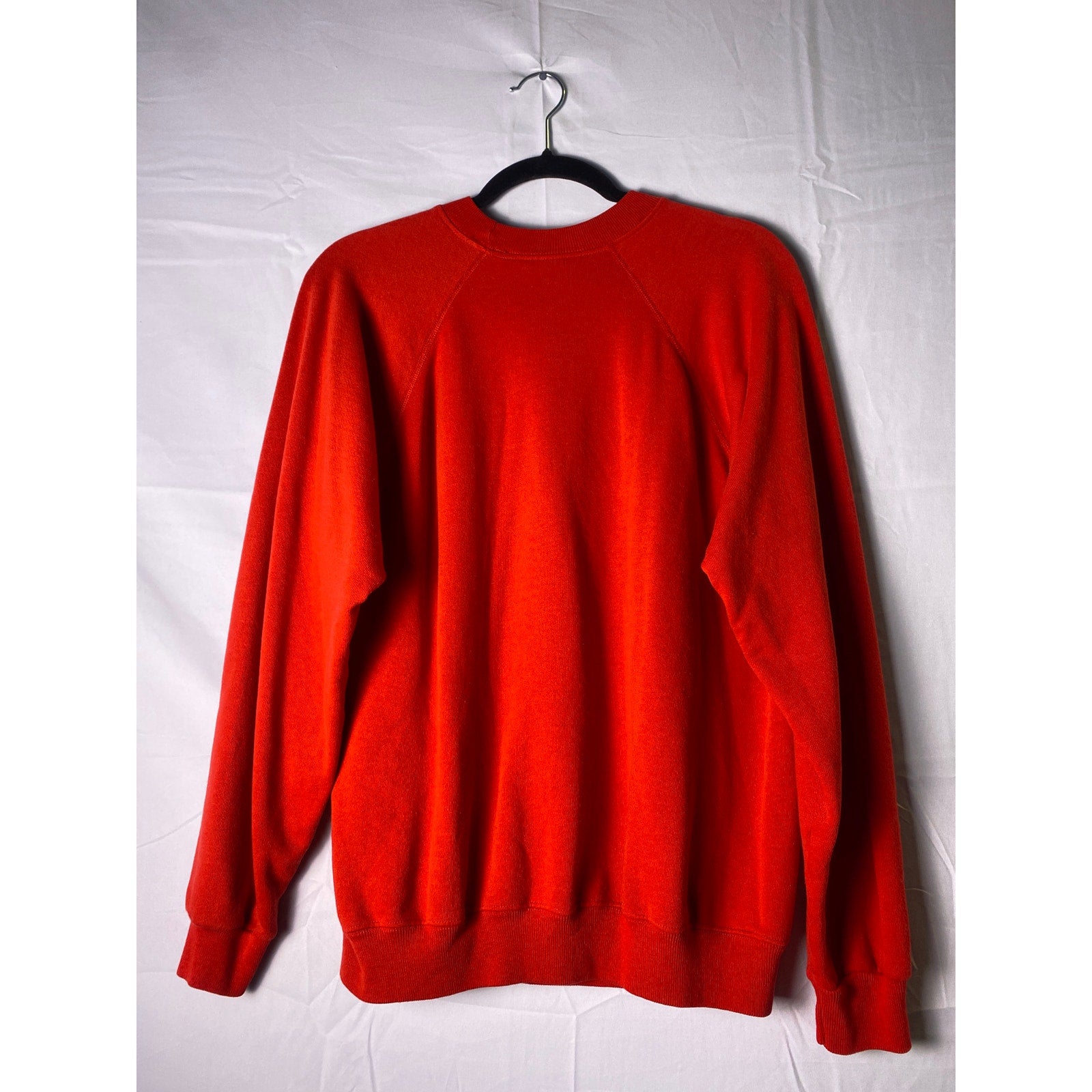 90s Hanes Pink Kitten Printed Red Crewneck Pullover Sweatshirt Men's Size Large