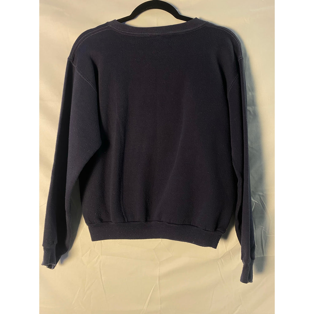 Russell Athletic IU INDIANA Graphic Print Navy Pullover Sweater Crewneck Small