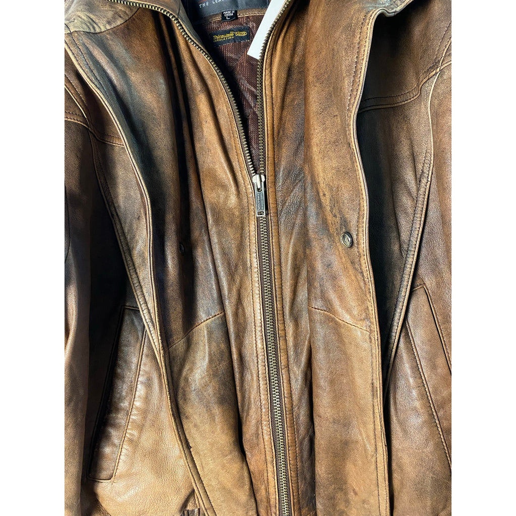 Vintage Wilsons Leather Experts Thinsulate Ultra Genuine Leather Bomber Jacket