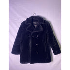 Vintage Black Faux Fur Coat