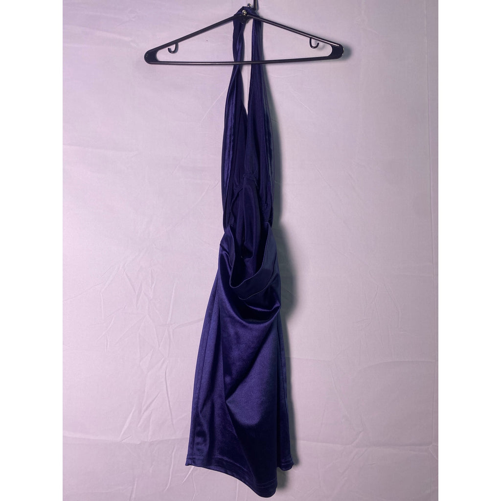 Windsor Navy Blue Halter Cut-Out Bodycon Dress Women's Size Medium