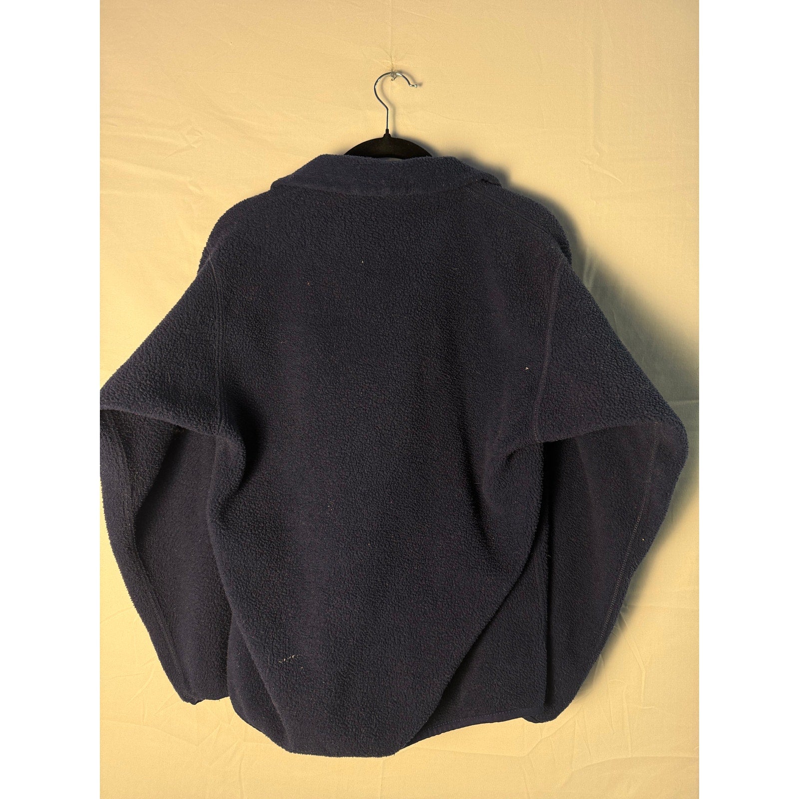 Vintage 90s Patagonia Synchilla Sweater Blue Full Zip Fleece Mock Neck Golf XS