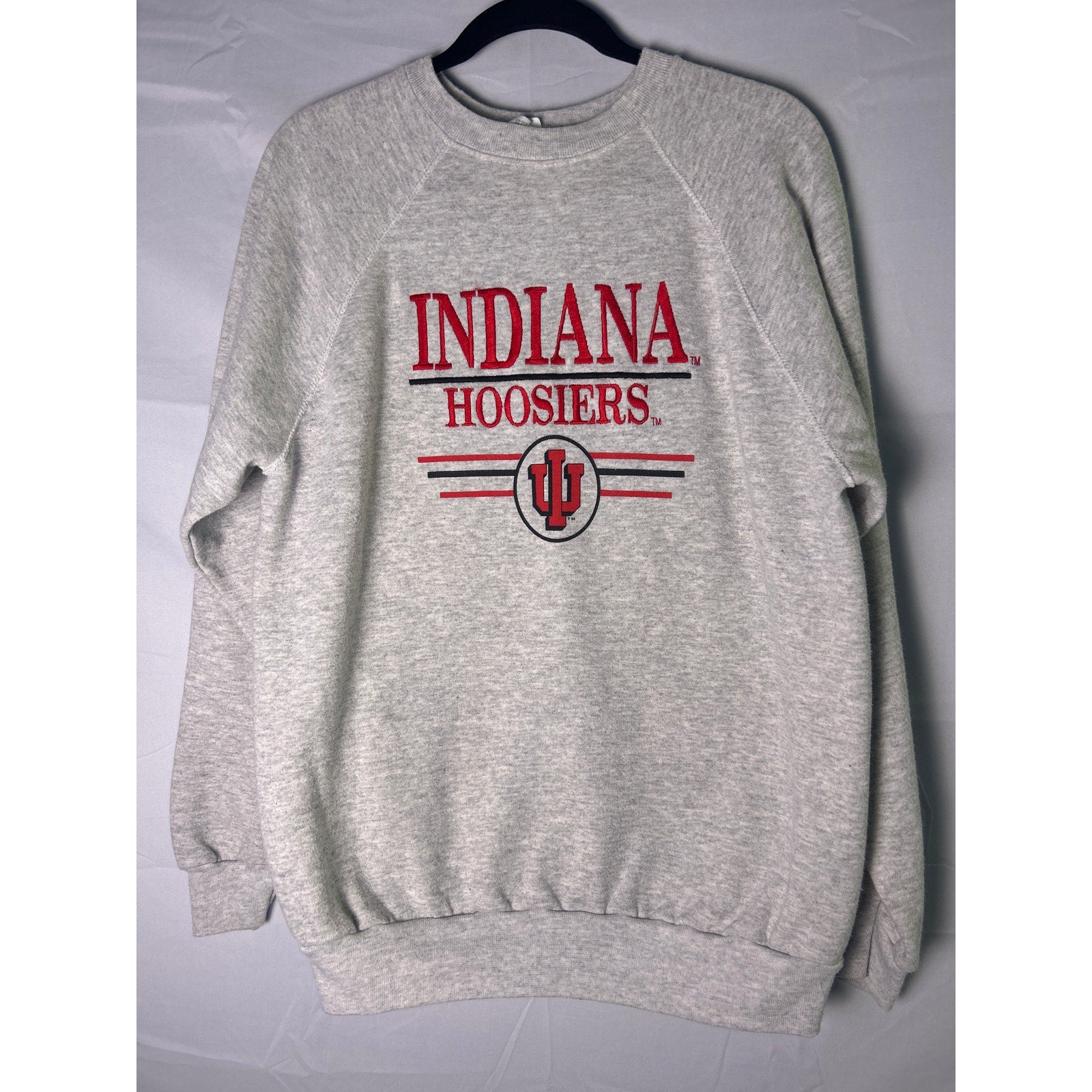 U.S. Sweats INDIANA Hoosiers Gray Crewneck Pullover Sweatshirt Men's Size XL