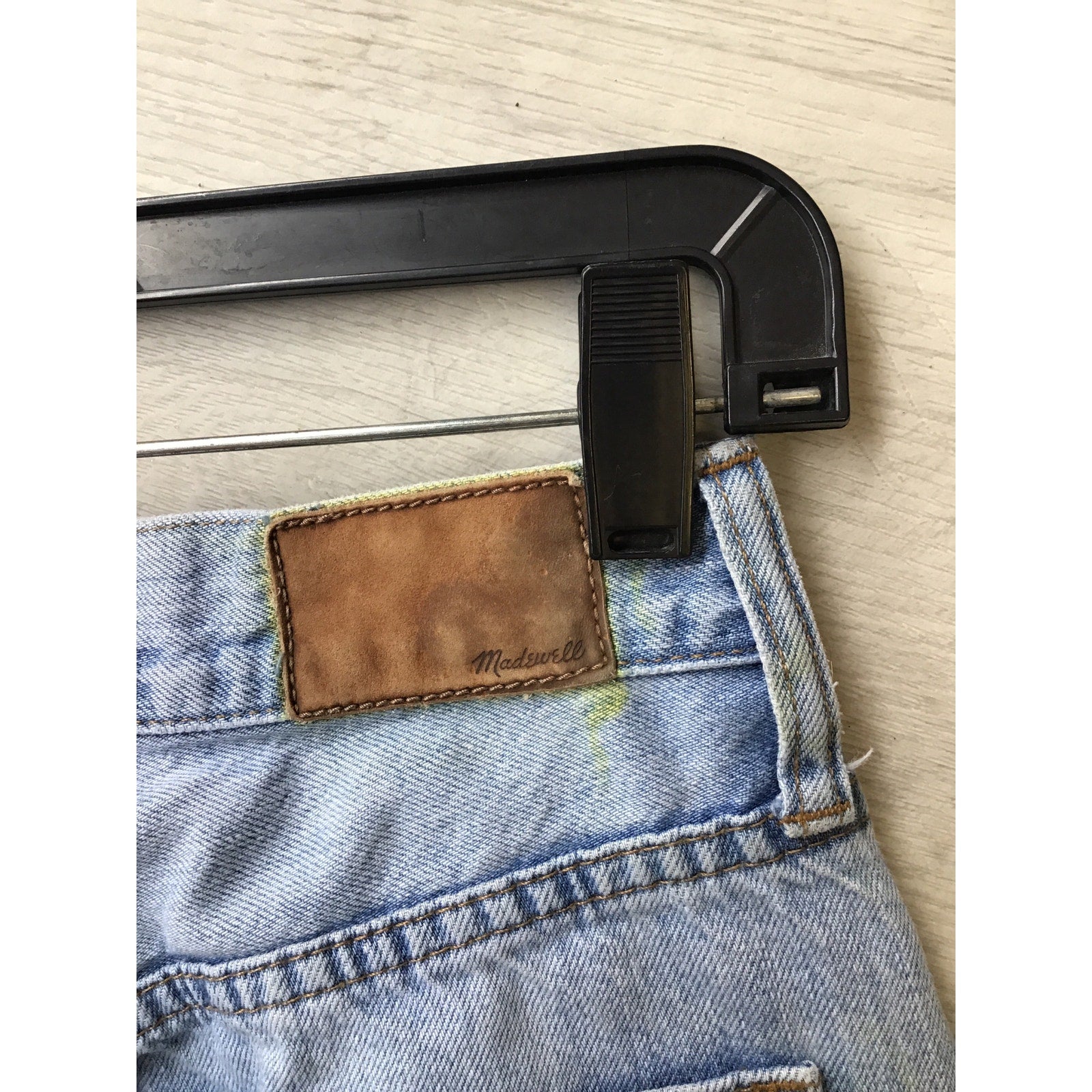 Madewell Light Wash Tapered Leg Jeans Blue Denim Pockets Women's Size 25